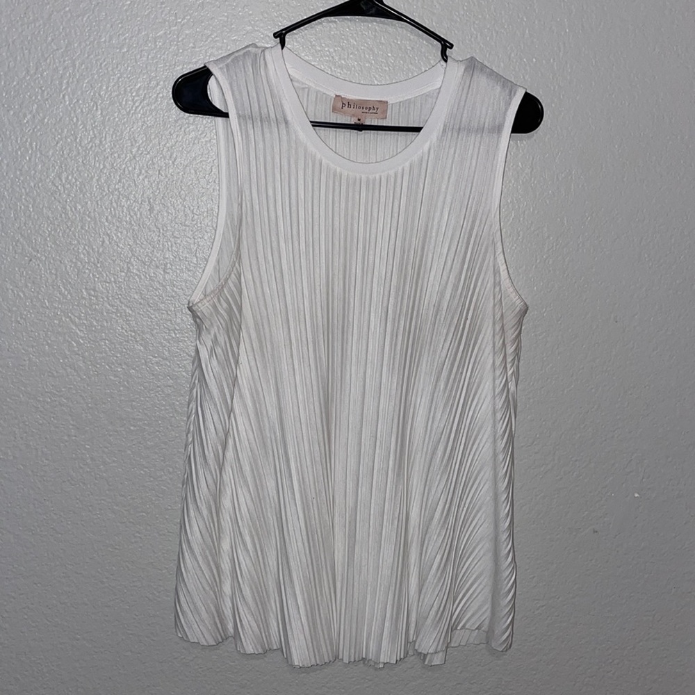 Philosophy size M. White tank top.